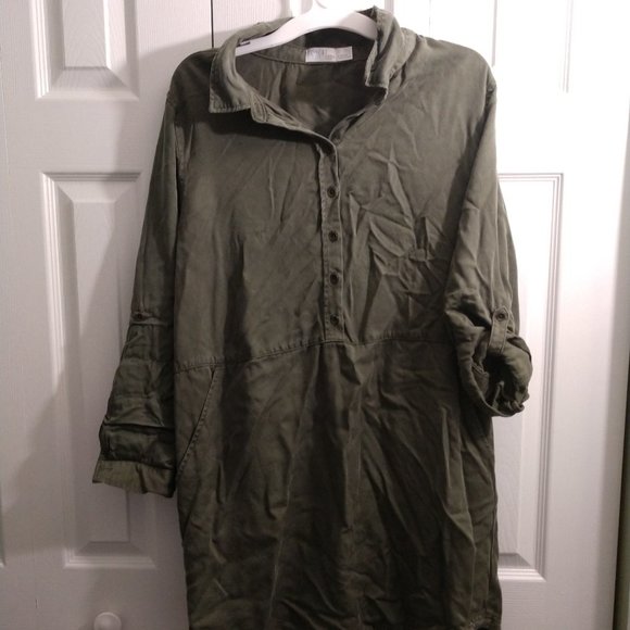 Army Green Dress - Picture 1 of 4